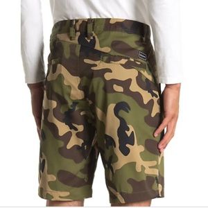 Volcom Frickin Stacker Camo Green Chino Shorts